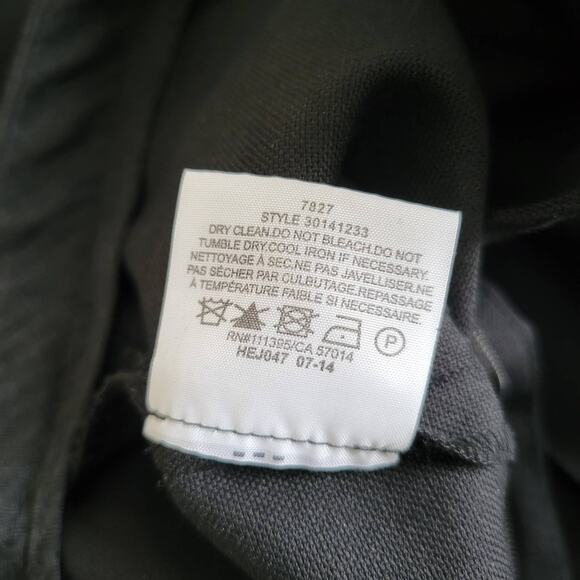 Tory Burch Flat Front Culottes Black Wide Leg Wool Mid Rise Chic Women 0 - Picture 12 of 14